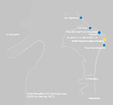 Mapa de Punta Pescadero Paradise